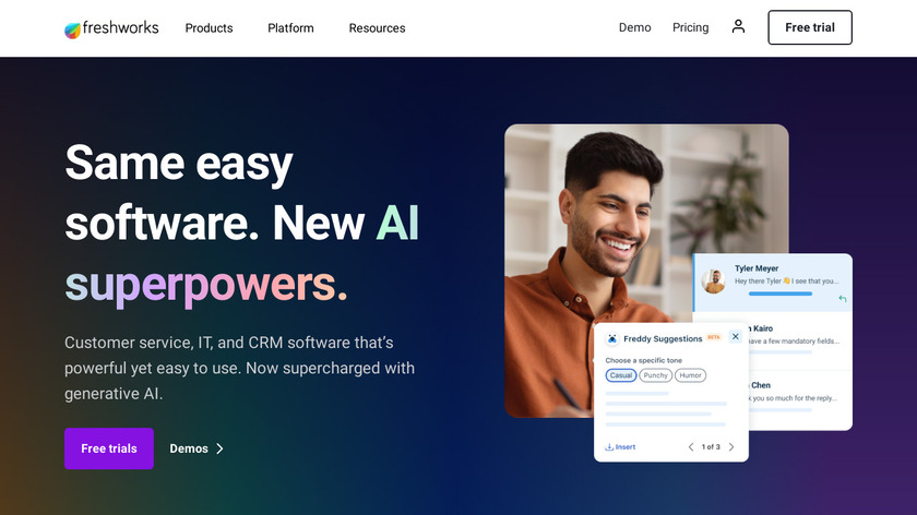 Freshworks Landing Page