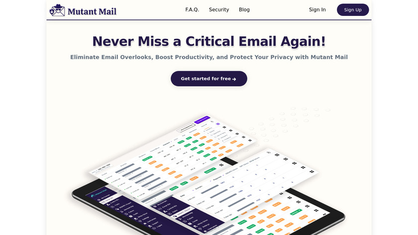 Mutant Mail Landing Page