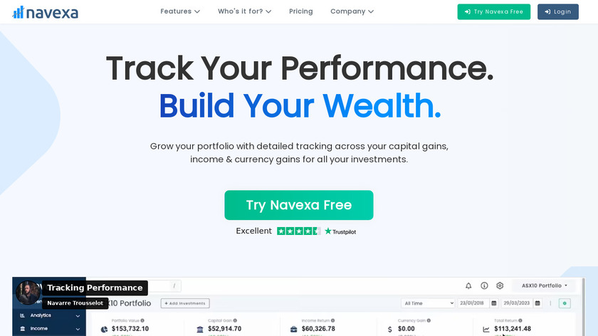Navexa.io Landing Page
