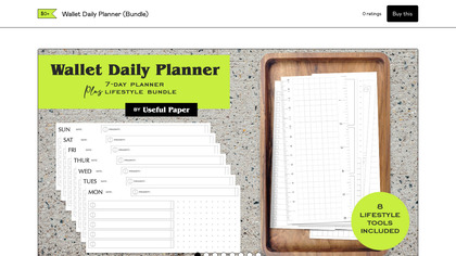 Wallet Daily Planner image