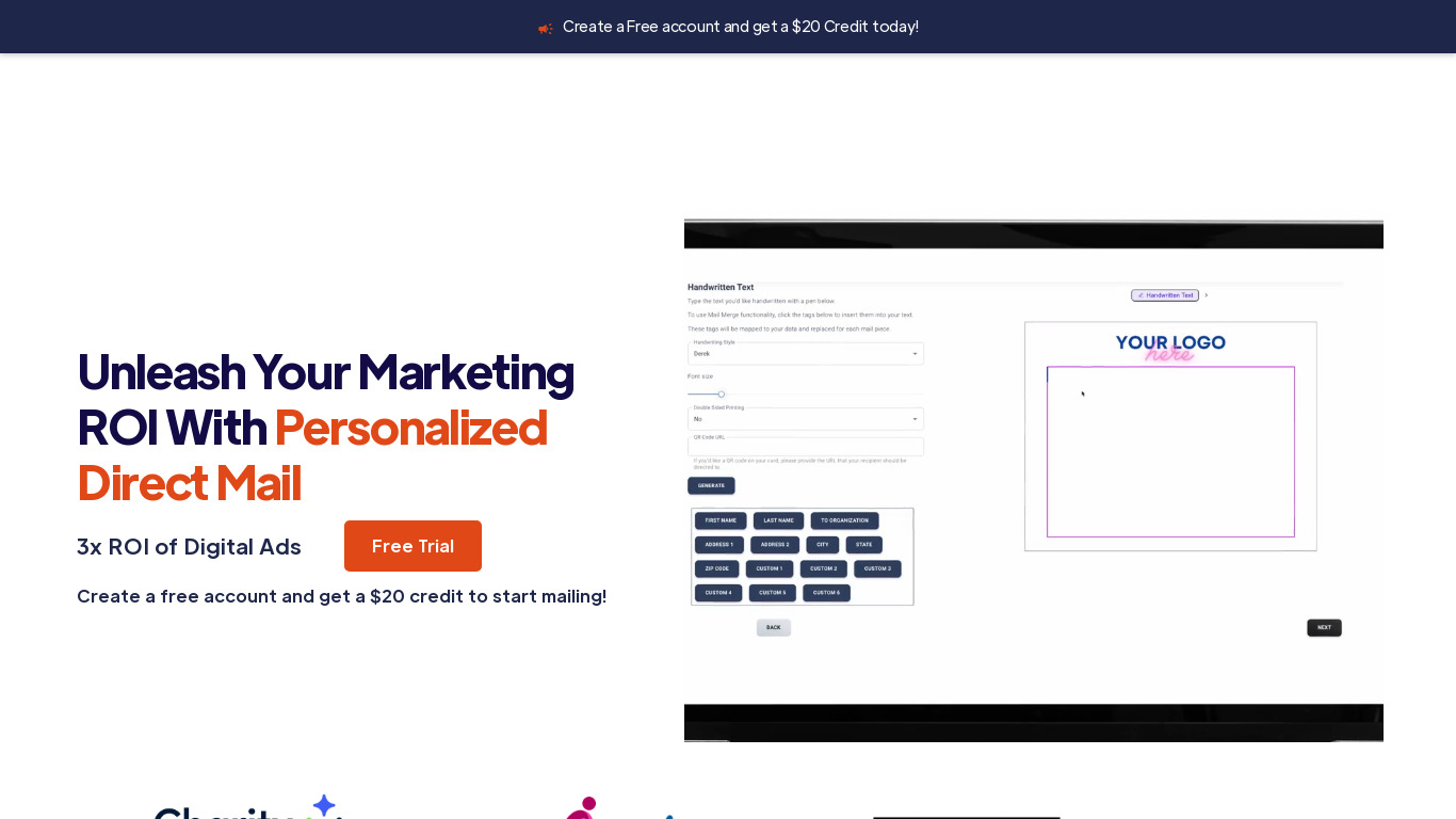 LettrLabs Landing page