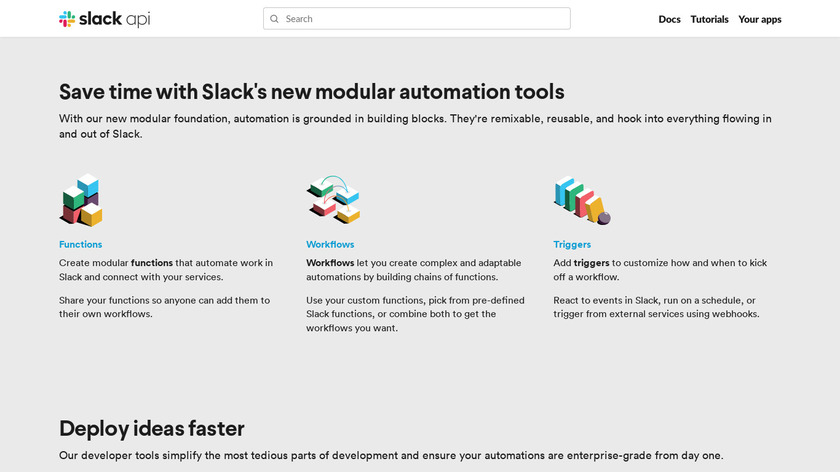 Slack Platform Landing Page