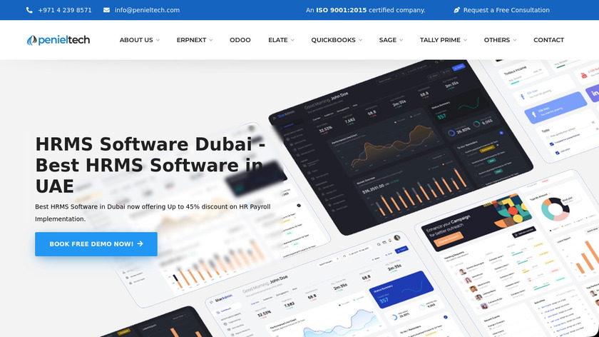 Elate HRMS by penieltech Landing Page