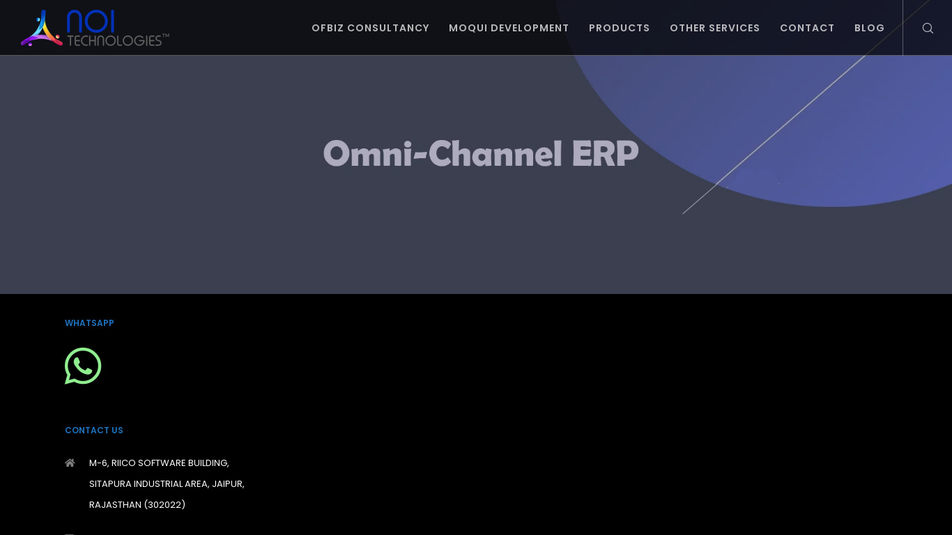 SalDist by NOI Technologies Landing page