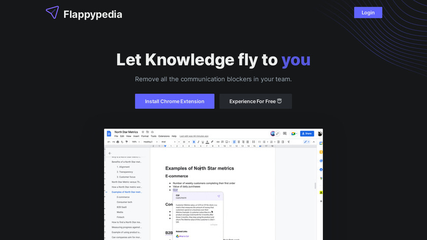 Flappypedia Landing Page