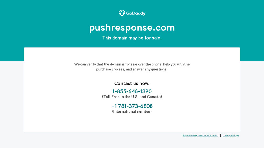 PushResponse Landing Page
