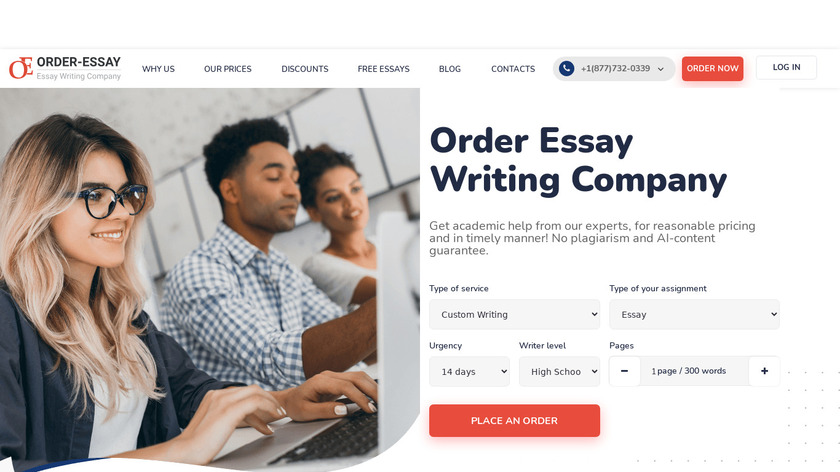 order-essay.org Landing Page