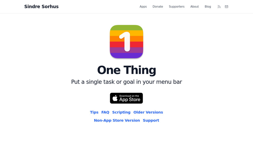 One Thing Landing Page