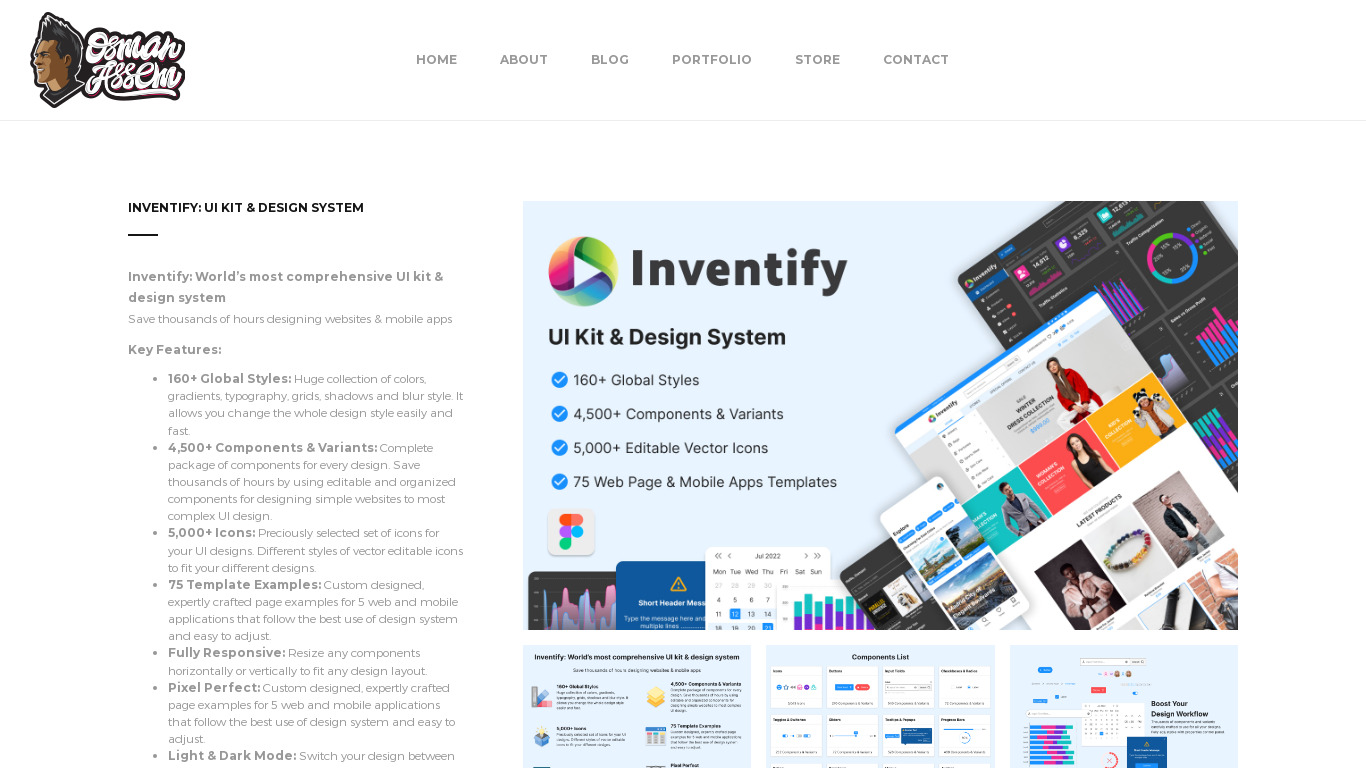 Inventify Landing page