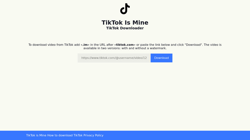 TikTok.com.im Landing Page