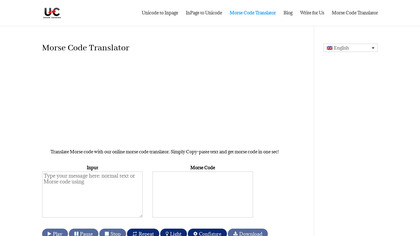 UnicodeConverters Morse Code Translator image