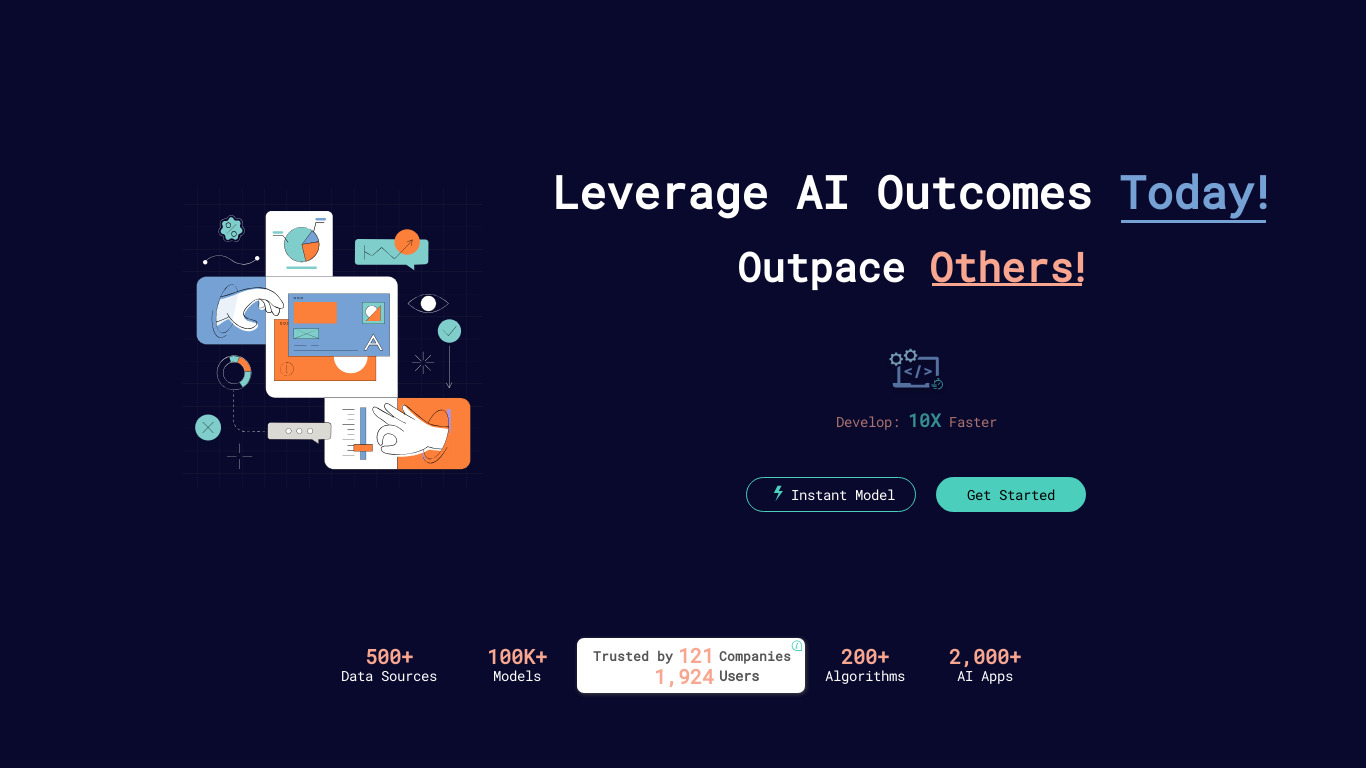 Blinx AI Landing page