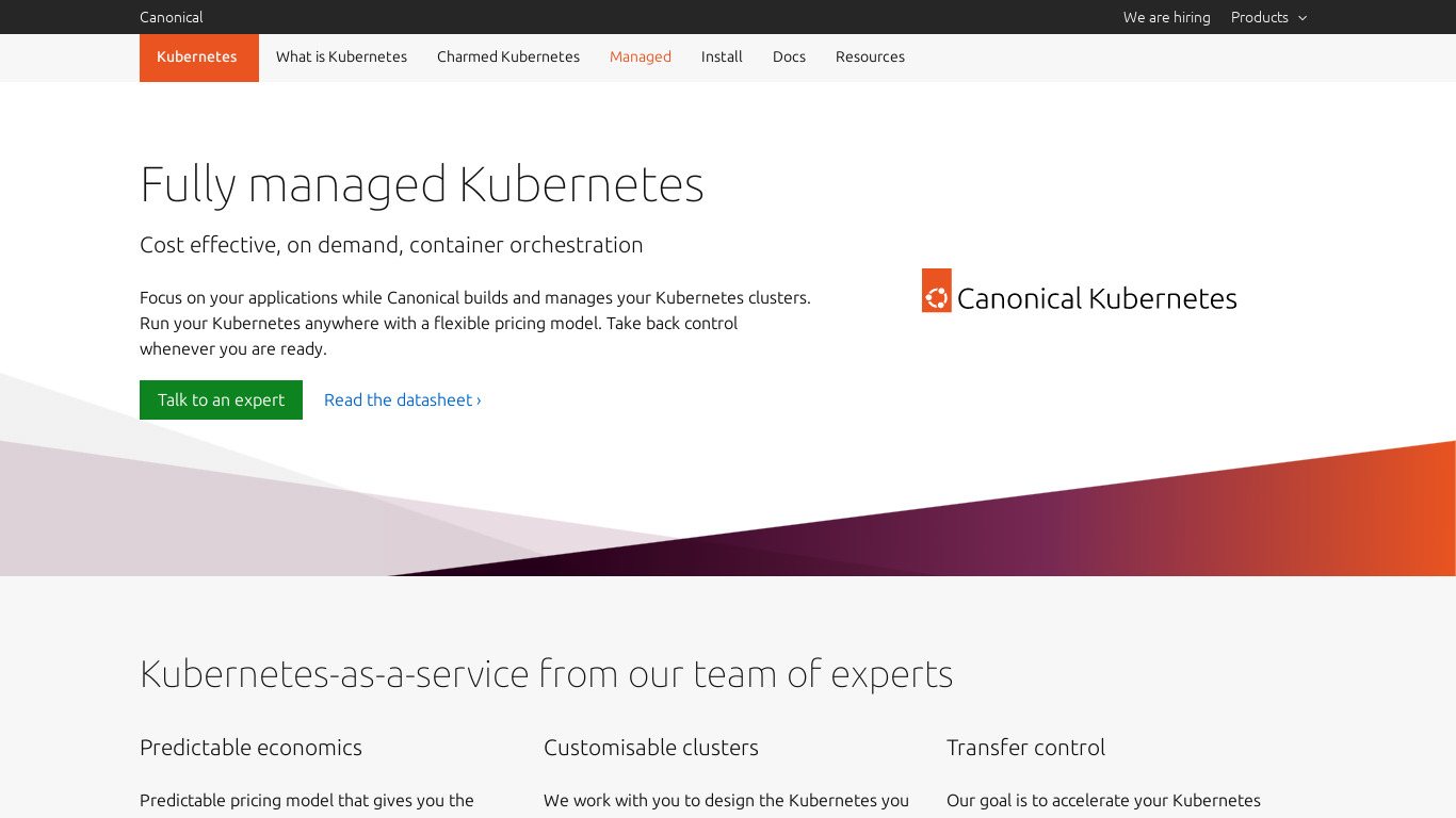 Canonical Landing page