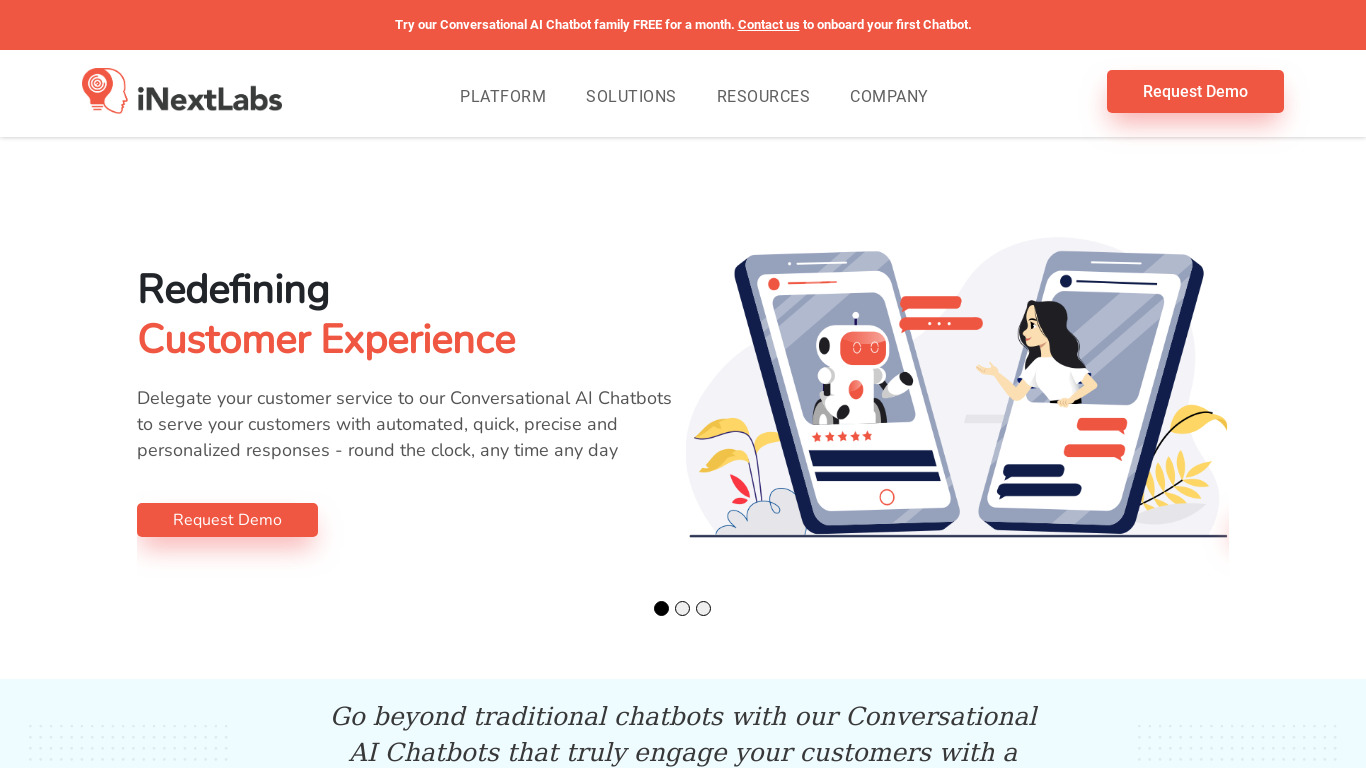 iNextLabs Landing page