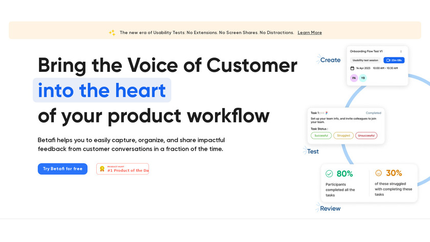 Betafi Landing Page