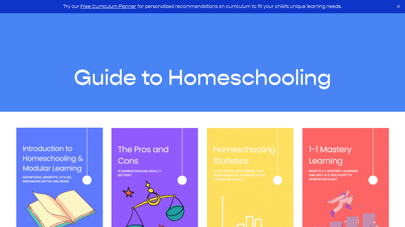 The Definitive Guide to Homeschooling Landing page