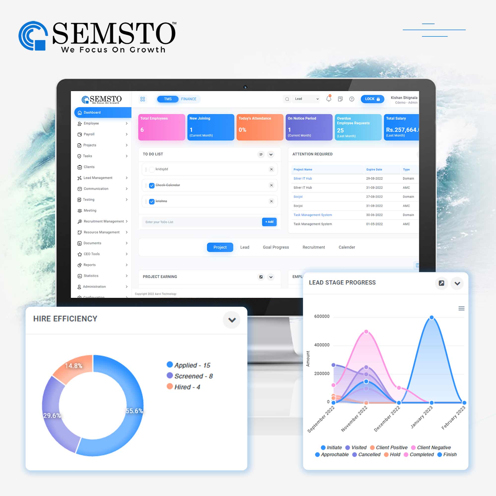 Semsto Landing page