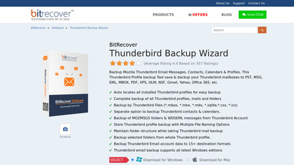 BitRecover Thunderbird Backup Tool image