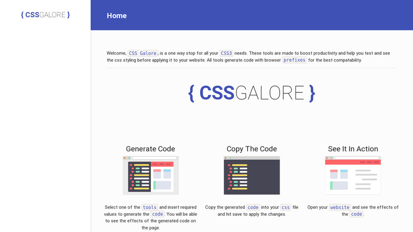 CSS Galore Landing Page