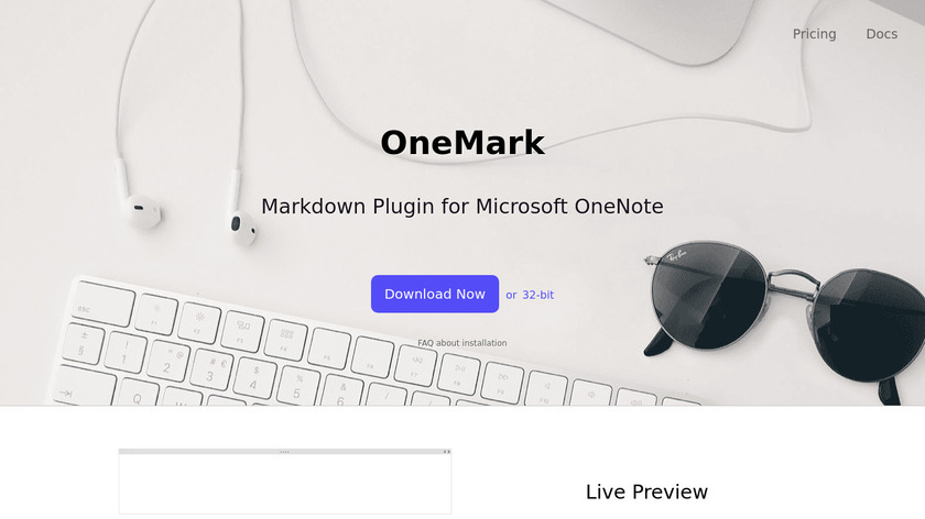 OneMark Landing Page