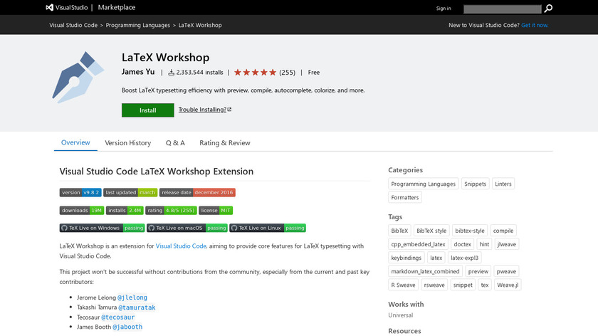 LaTeX Workshop Landing Page
