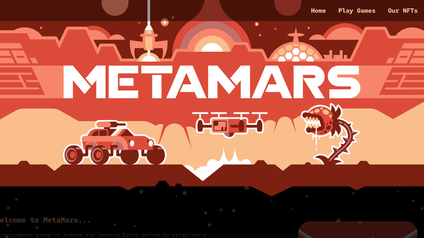 MetaMars Landing Page