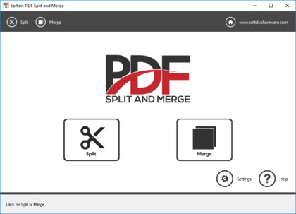 Softdiv PDF Split and Merge image