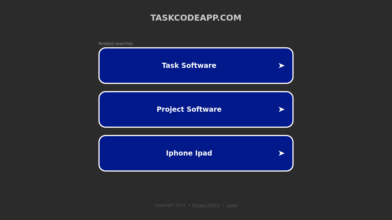 Taskcode Landing page