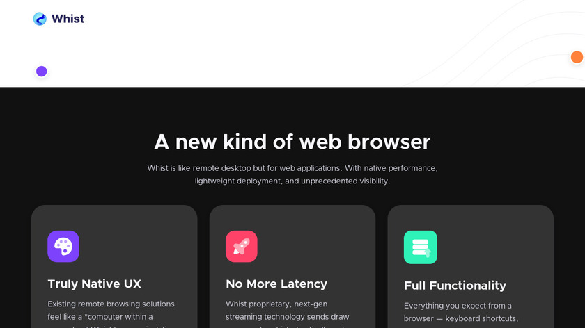 Whist Landing Page