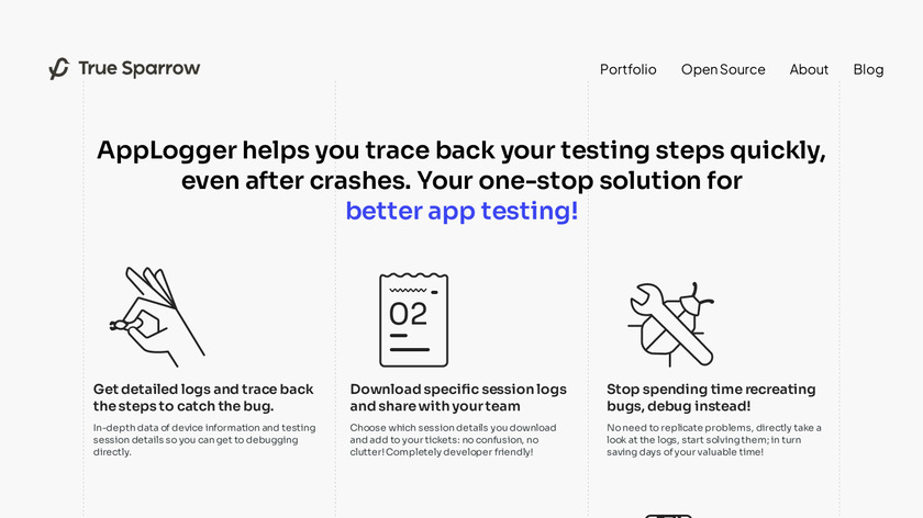 AppLogger by PLG Works Landing Page