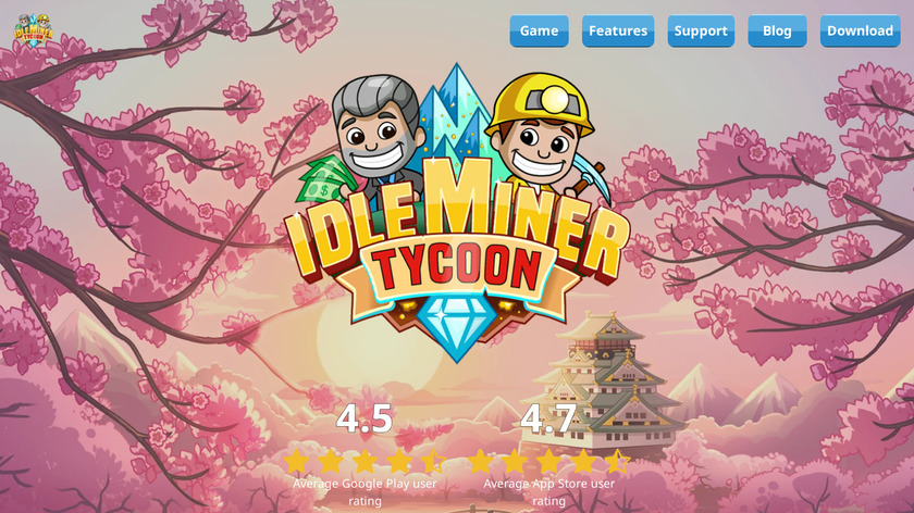 Idle Miner Tycoon Landing Page