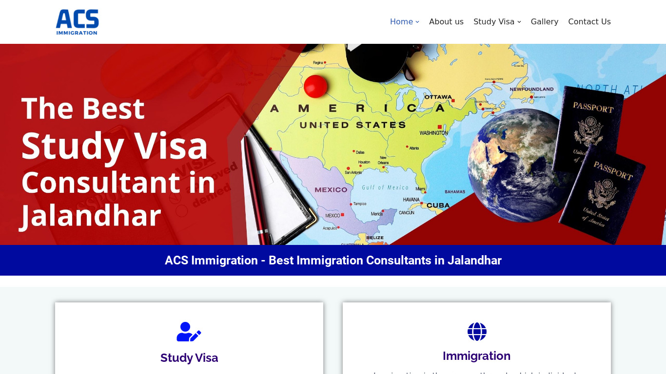 acs immigration Landing page