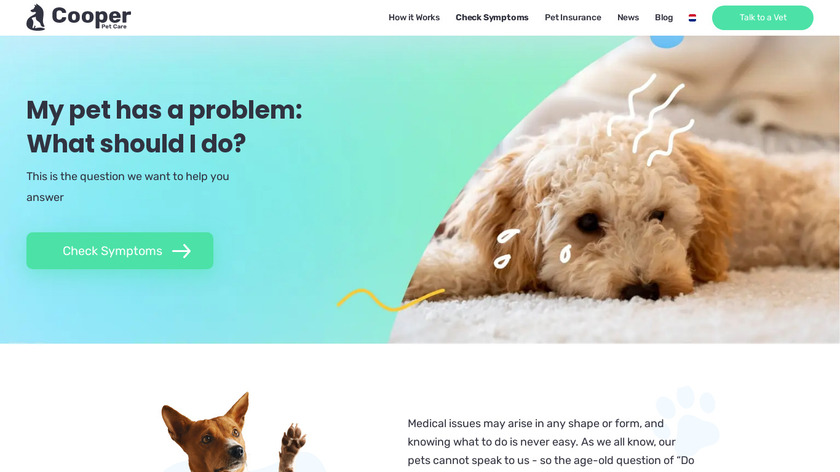 Pet Symptom Checker Landing Page