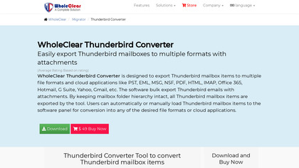 WholeClear Thunderbird Converter image
