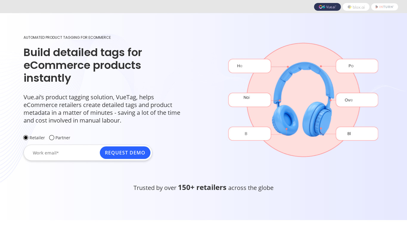 Product Tagging Landing page