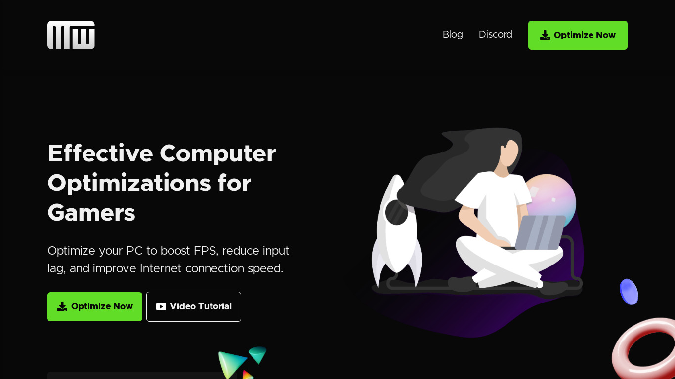 MWSoft.net Landing page
