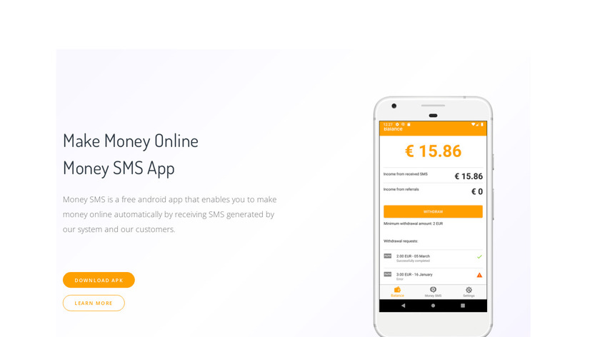 Money SMS Landing Page
