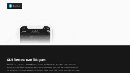 Loopback-Telegram Instant VMs image