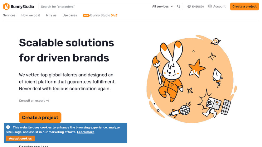 BunnyStudio Landing Page