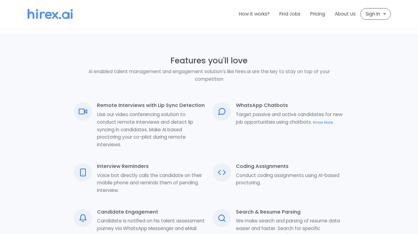 hirex.ai Landing Page