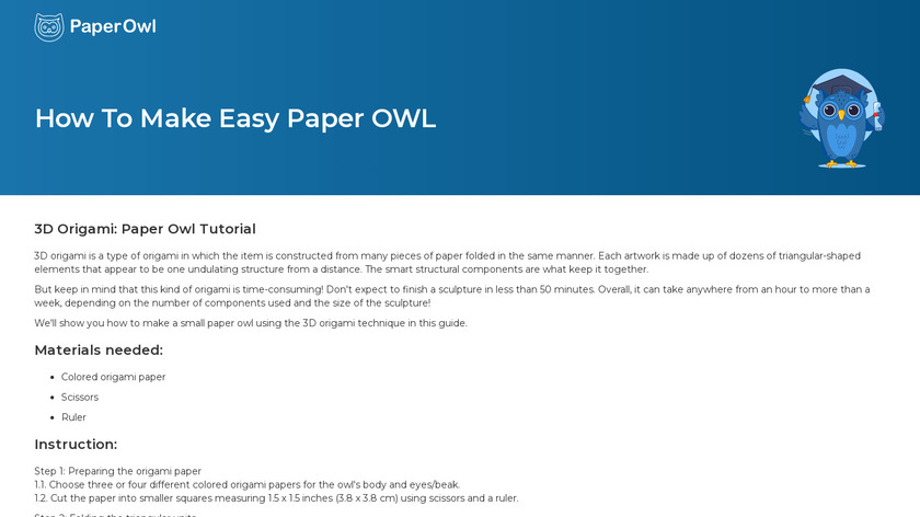 PaperOwl.org Landing Page