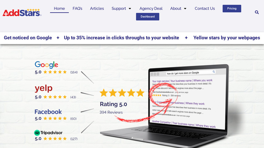 AddStars Landing Page