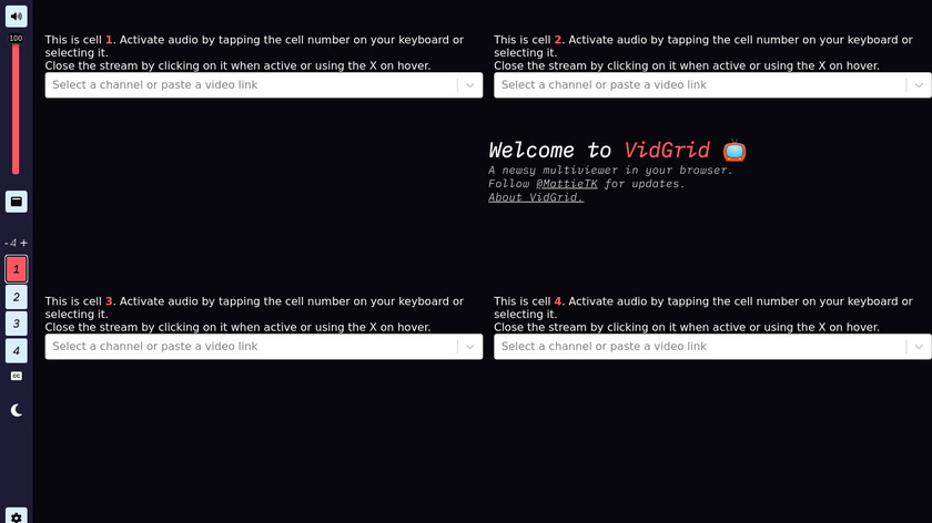 VidGrid.tk.gg Landing Page