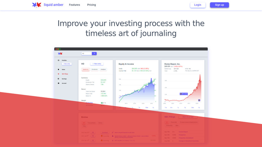 LiquidAmber.net Landing Page