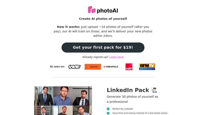 PhotoAI.me Landing Page