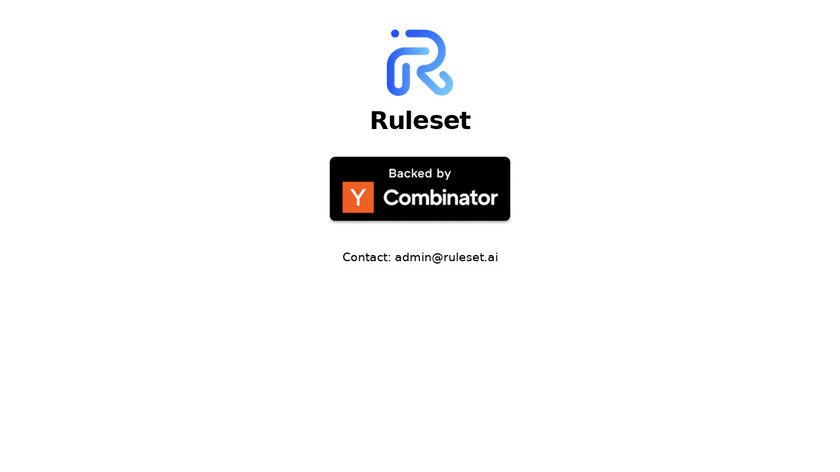Ruleset Landing Page