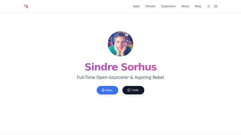 Sindre Sorhus Landing Page