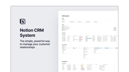 Notion CRM System image