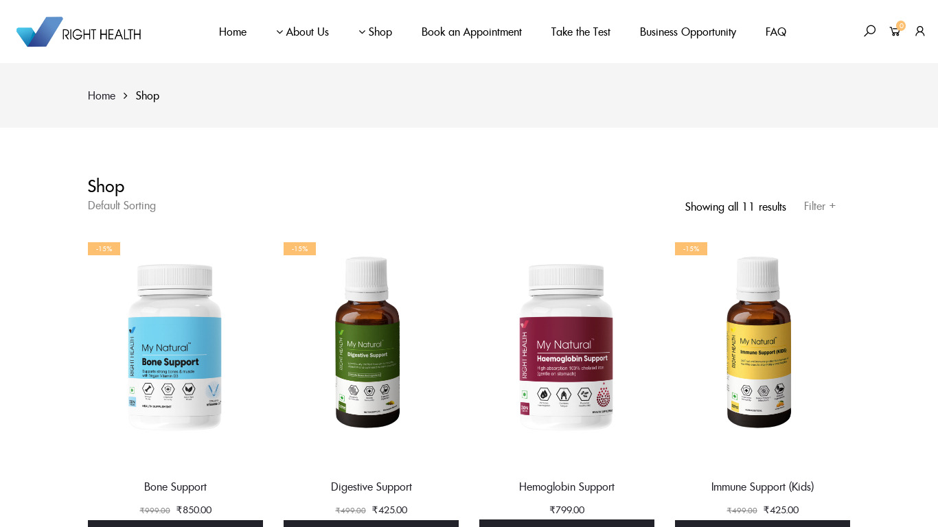 righthealthindia.com Bone Support Landing page