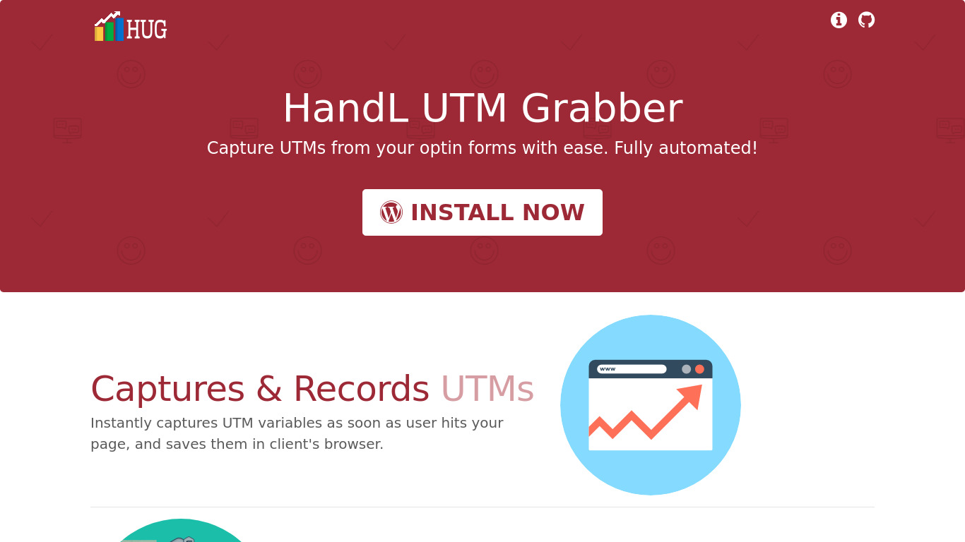 HandL UTM Grabber Landing page